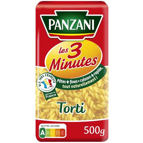 Livraison à domicile Panzani Pâtes Torti Cuisson Rapide 3 minutes 500g