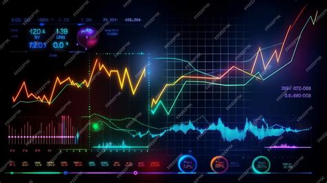 Premium AI Image | Stock market chart glowing in abstract style on ...