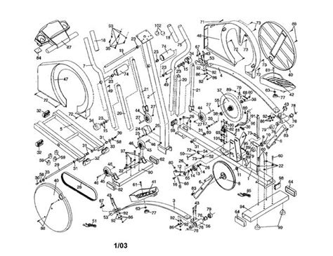 Elliptical Parts Diagram