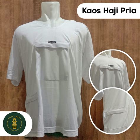 Jual Baju Kaos Haji Umroh Lengan Pendek Pria Dewasa Baju Haji Umrah