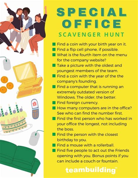 11 Fun Office Scavenger Hunt Ideas And Templates