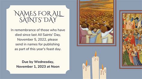 All Saints Day 2023 graphic – All Saints Episcopal Church