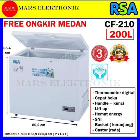 Jual Chest Freezer Rsa Cf Liter Cf Box Pembeku Peti