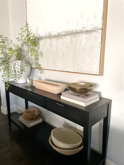 East Bluff Woven Drawer Console Curated On LTK