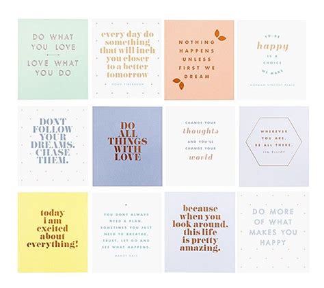 QUOTE CARDS SET OF 12 INSPIRATION Quote Cards Printable Quotes