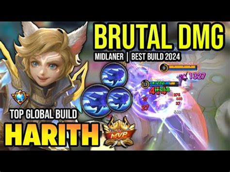 HARITH BEST BUILD 2024 TOP GLOBAL HARITH GAMEPLAY MOBILE LEGENDS