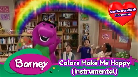 Barney Colors Make Me Happy Instrumental Youtube