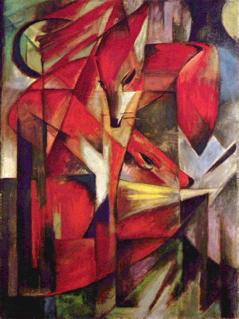 Foxes By Franz Marc Franz Marc Expressionist Art Art Prints