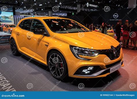 Yellow New 2018 Renault Megane RS Car Editorial Stock Image Image Of