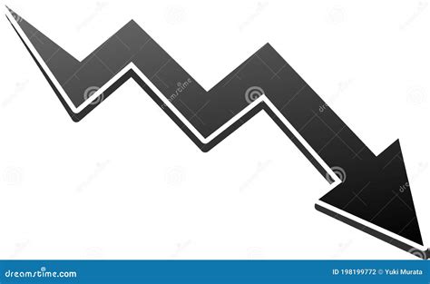 Worsen Arrow stock vector. Illustration of failure, upset - 198199772