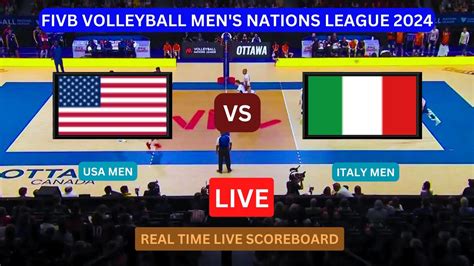 USA Vs Italy LIVE Score UPDATE Today Match 2024 FIVB Volleyball Men S