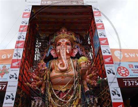 Image Of Sri Dwadashaditya Maha Ganapathi Idol In Khairatabad For