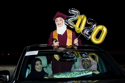 The “drive Through” Graduation Ceremony Of Class Of 2020 Shaikha Hessa Girl`s School