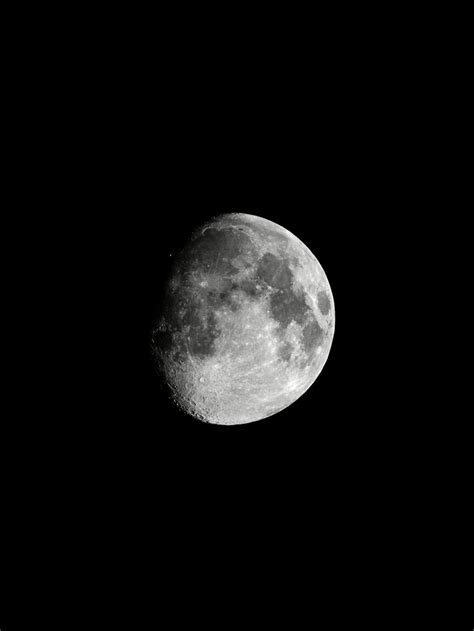 Full Moon In Black And White