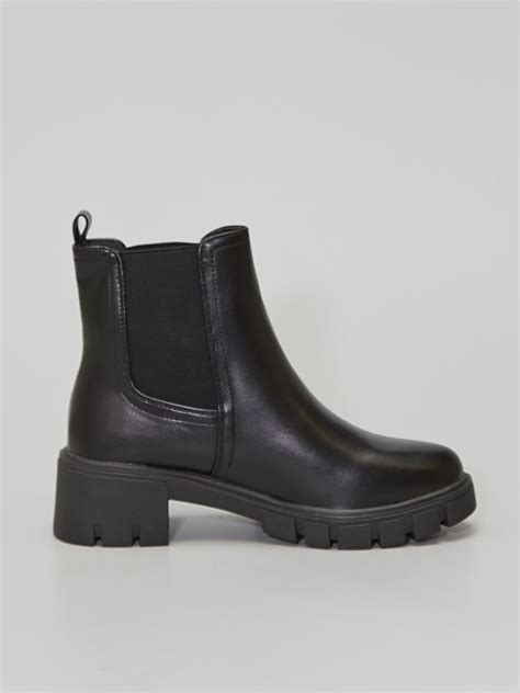 Boots Type Chelsea Noir Kiabi