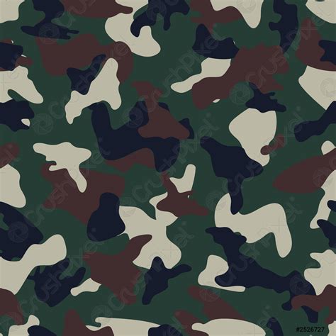 Camouflage Seamless Color Pattern Stock Vector Crushpixel