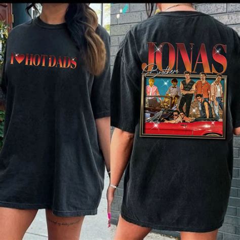 Color Vintage Jonas Brothers Shirt I Love Hot Dads Shirt Sold By Isadora Costa SKU
