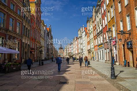 Gdansk Poland April 17 2018 Golden Gate Zlota Brama Prison Tower