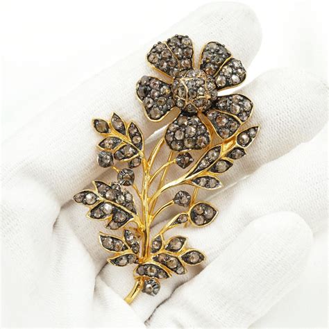 Brooch Jewelry K Gold Vintage Style Flower Brooch Pin Buy Now