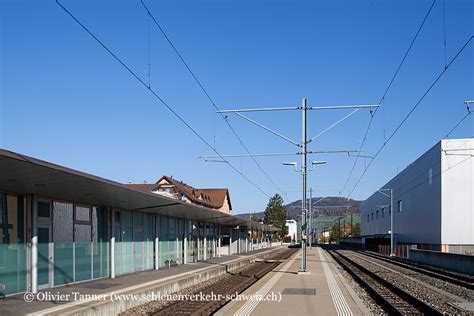 Bild Bahnhof Reinach Ag Schienenverkehr Schweiz Ch