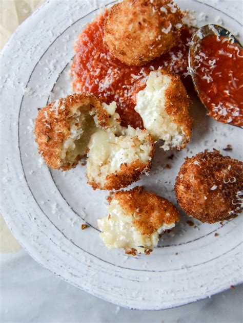 Fontina Roasted Garlic And Goat Cheese Arancini How Sweet Eats