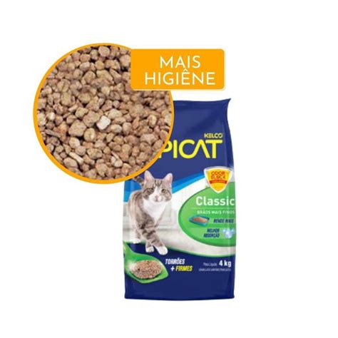 Areia Higi Nica Pipicat Classic Para Gato Pacote Kg Submarino