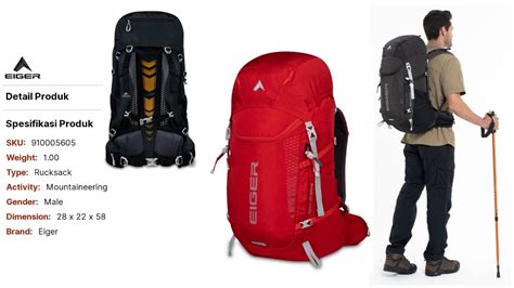 SEMI CARRIER EIGER PATH 35L TAS GUNUNG EIGER 35 LITER 910005605