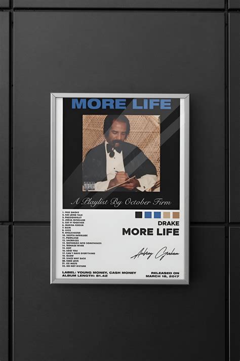 Drake Drake Poster Drake Album Poster More Life Album Poster Wall Art - Etsy