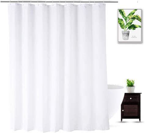 Nandy Home Fabric Shower Curtain Liner Extra Long 72 X 84 Inches With 2 Bottom Magnets