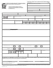 Forma St Imss Pdf Instituto Mexicano Del Seguro Social