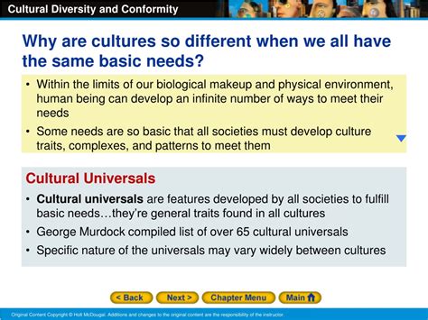 Ppt Chapter 2 And 3 Powerpoint Cultural Diversity And Cultural Conformity And Adaptation