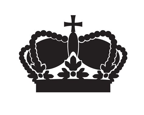 Shape Of Black Vector King Crown And Icon Vector Illustration 6761830