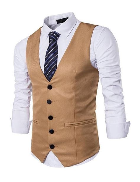 Light Brown Vests Tailored Vests August Tailor Ho Chi Minh