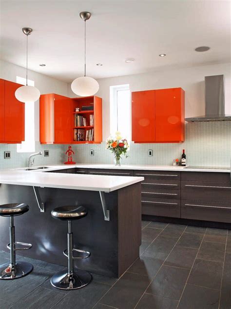 Brighten Up Your Home With An Orange Kitchen