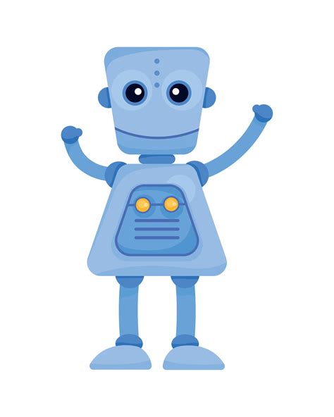 blue humanoid robot 11450559 Vector Art at Vecteezy