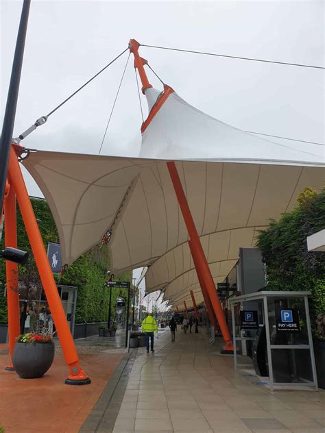 Shopping Outlet Tensile Fabric Structure Extension Architen Landrell