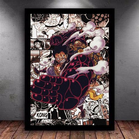 Quadro Decorativo Luffy One Piece Para Sala E Quarto Elo