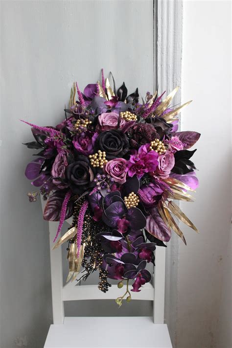 Purple And Gold Bouquet