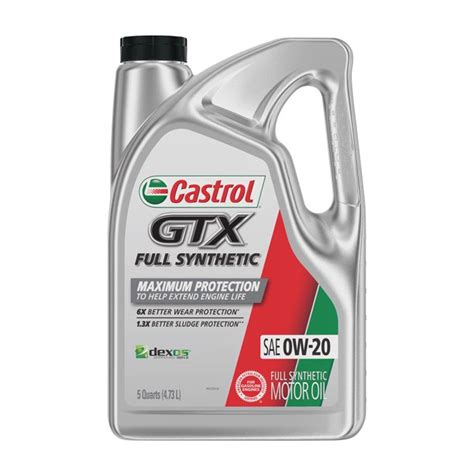 W Castrol Gtx Full Synthetic Motor Oil L Order Buy Online