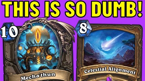 I Made ALL Of My Cards Cost 0 Mana NEW Mecha Thun Druid YouTube