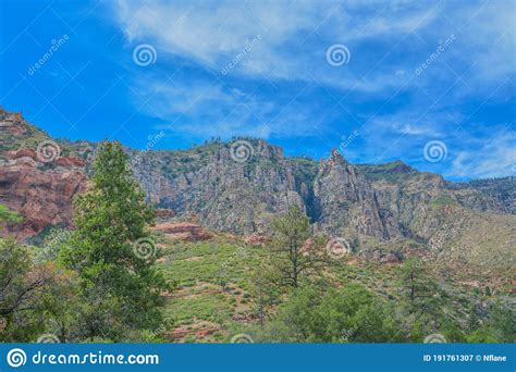 Gorgeous Drive Of Red Rock In The Oak Creek Canyon On Coconino National Forest Sedona Arizona