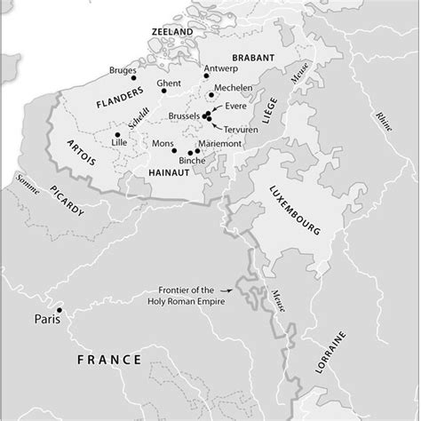 Map Of The Burgundian Circle Ca 1549 50 © Uva Kaartenmakers