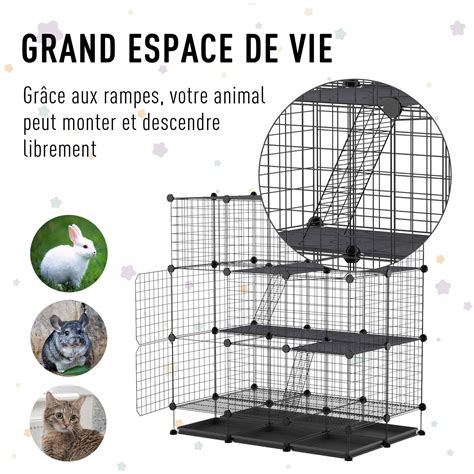 Cage Parc Enclos Rongeurs Modulable Dim L X L X H Cm