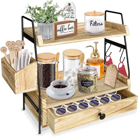 Megsooul Coffee Bar Accessories And Organizer Countertop