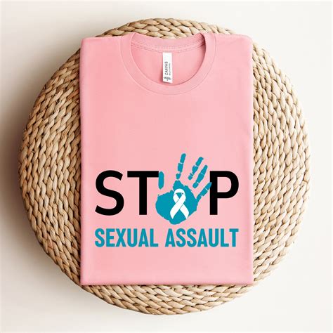 Stop Sexual Assault Shirt Sexual Assault Awareness Teal Ribbon Sexual Assault Survivor Tee