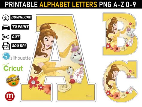 Belle Alphabet Letters Png Mr Alphabets