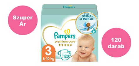 Pampers Premium Care 3 Pelenka 6 10kg 120db Havi Csomag