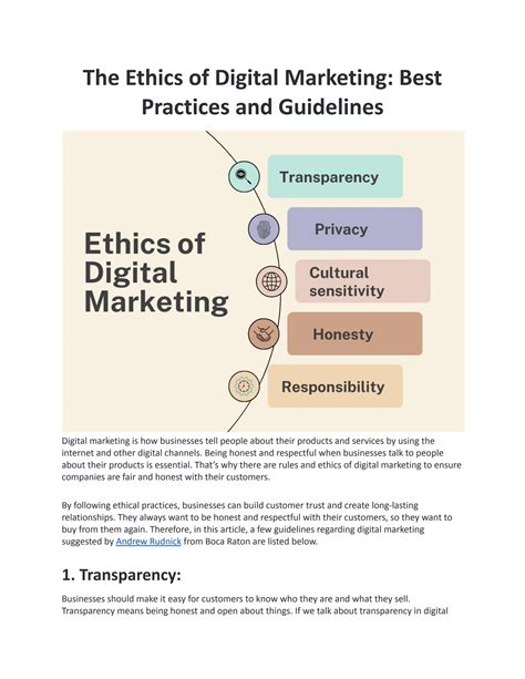 Need Of Ethics In Digital Marketing By Andrewrudnickbocaraton Issuu