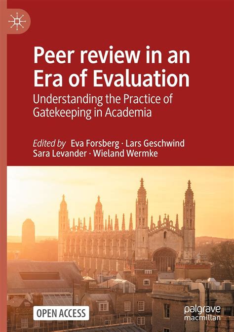 Eva Forsberg U A Peer Review In An Era Of Evaluation Buch