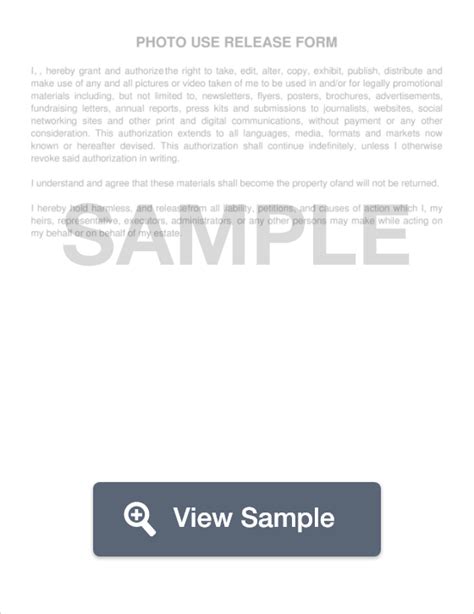 Photography Disclaimer Sample Master Of Template Document